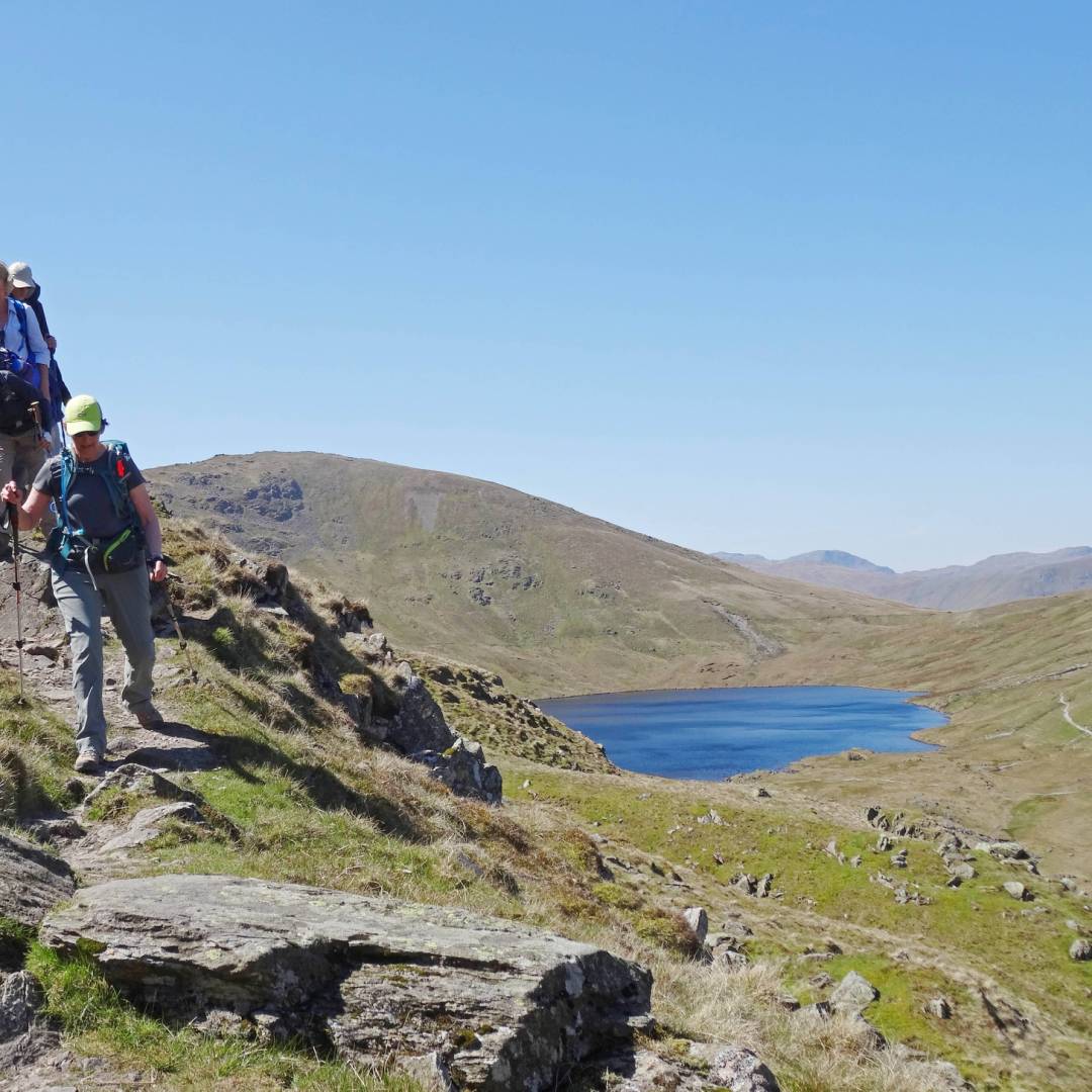 Walking down the trail to St. Sunday Crag | John Millen