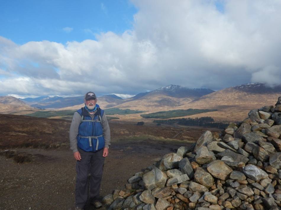 On the height of land between Bridge of Orchy and the Kings House Hotel (Day 6). | <i>Peter Wells</i>