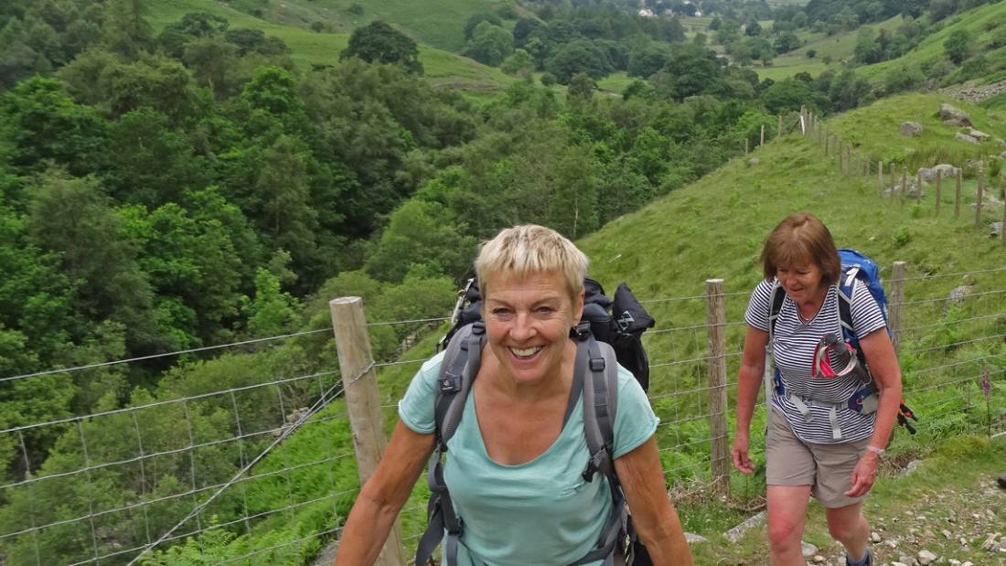 Ascending from Ennerdale on the Coast to Coast Walk