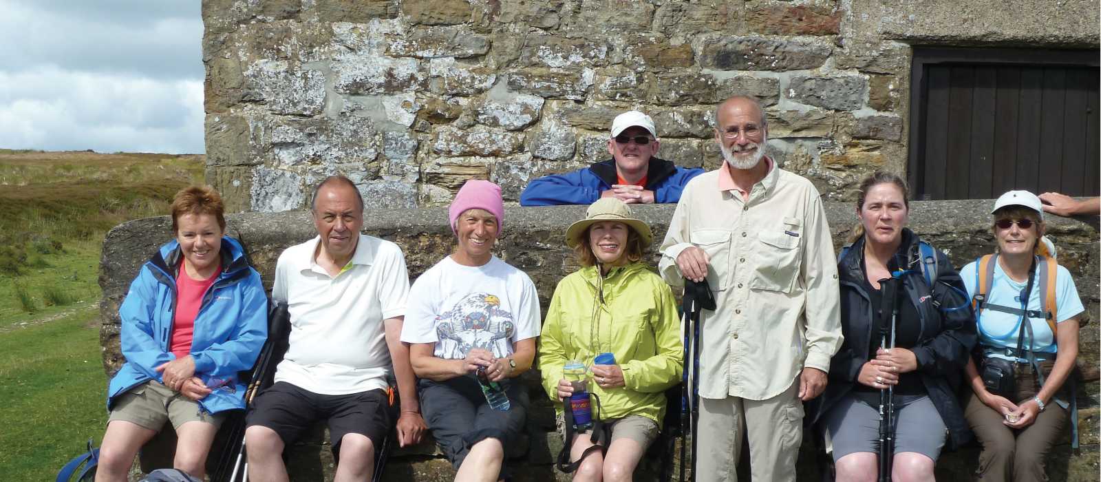 Group at the grouse shoote'rs cottage near Blakey