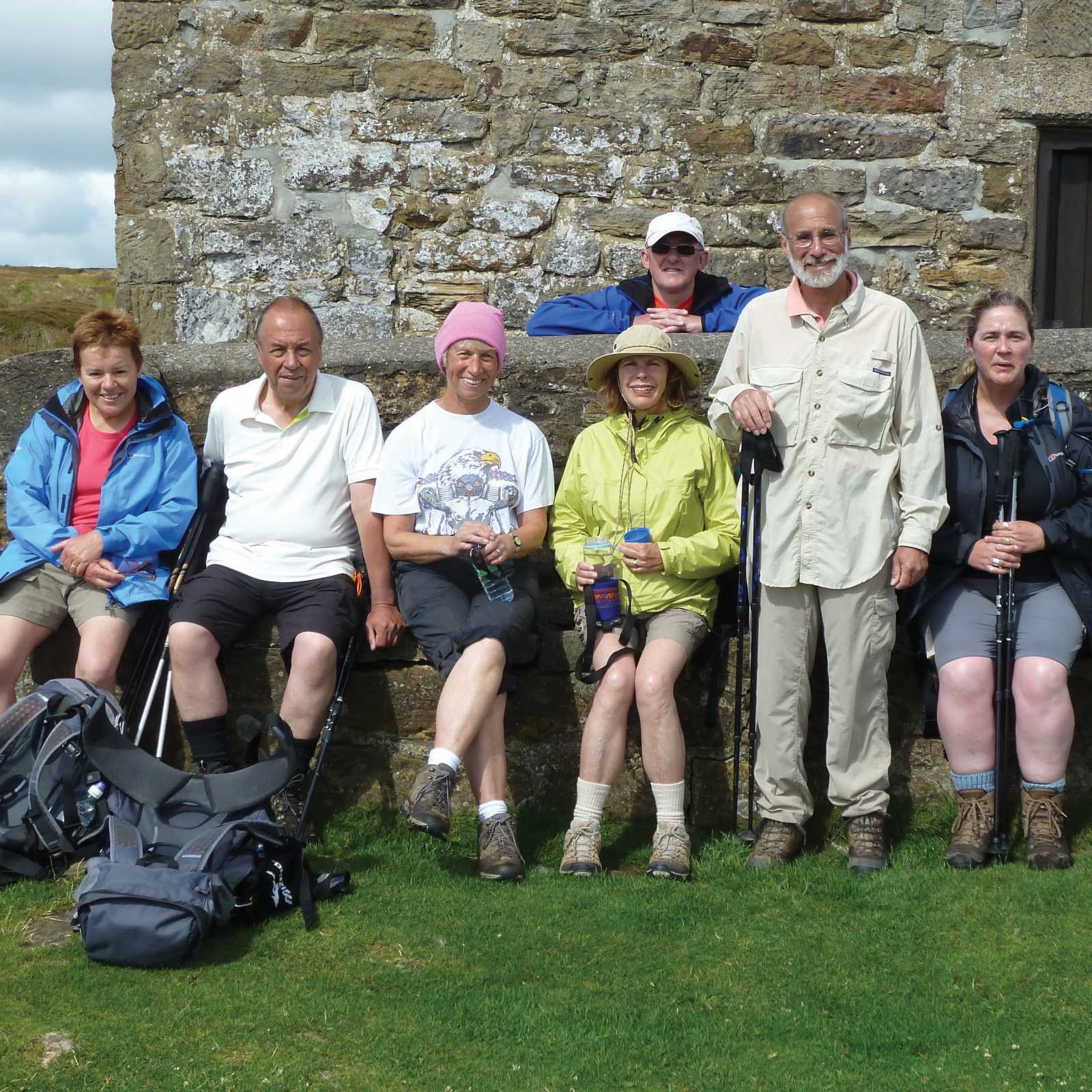 Group at the grouse shoote'rs cottage near Blakey