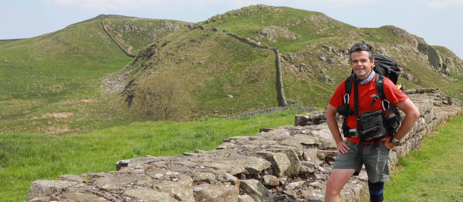 Hadrians Wall over the hillsides | John Millen