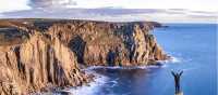 Happy Hiker at Lands' End | Aaron Jenkin