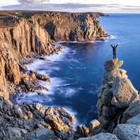 Happy Hiker at Lands' End | Aaron Jenkin