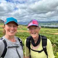 Happy Hikers on Askham Fell with Ullswater Beyond | Fiona Marshall