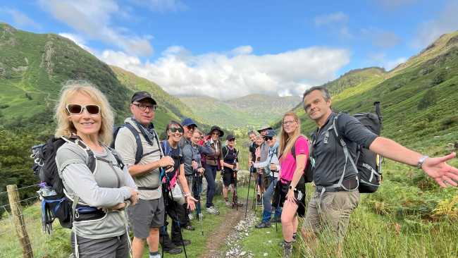 A happy group on the Coast to Coast | Fiona Marshall