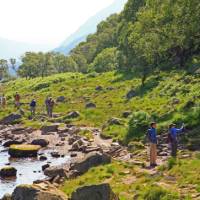 Group of walkers beside Ennerdale Water | John Millen