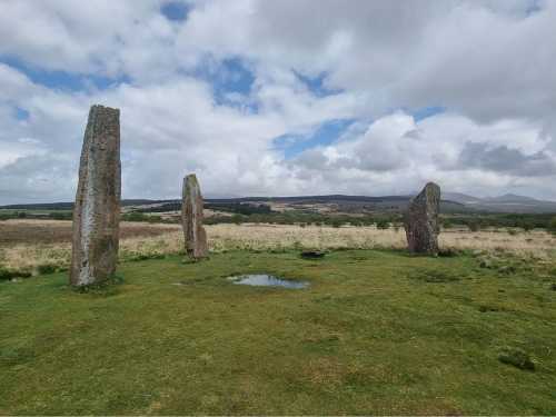 Walk along the pre-historic standing stones at Machrie Moor