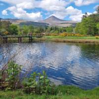 Looking at Goatfell Mountain on the Isle of Arran