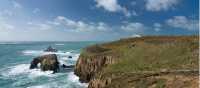 The stunning Cornish coastline at Lands End