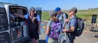 Coffee break while walking Hadrian's Wall National Trail in England | John Millen
