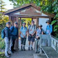 Our group at the start of Hadrian's Wall Path across England | John Millen