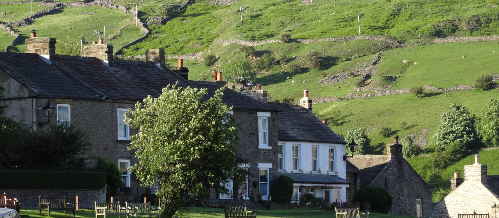 Reeth and scars of lead mining activity | John Millen