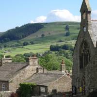 Reeth village view and Wesleyan church | John Millen