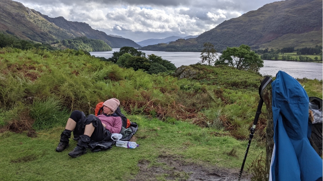 Rest stop near Loch Lomond on the West Highland Way |  <i>Tom Riddle</i>