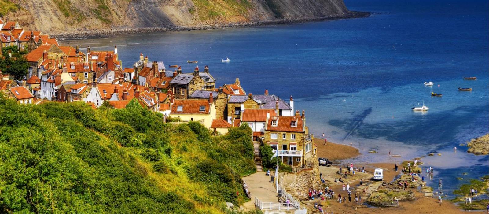 Robin Hoods Bay, the end point of the Coast to Coast walk