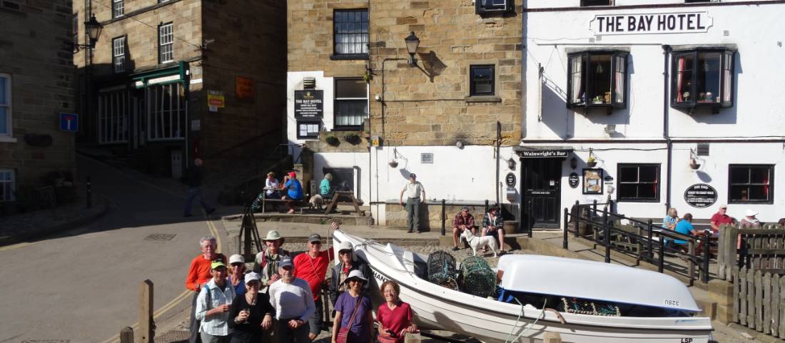 Happy group at the end of the traverse across northern England |  <i>John Millen</i>