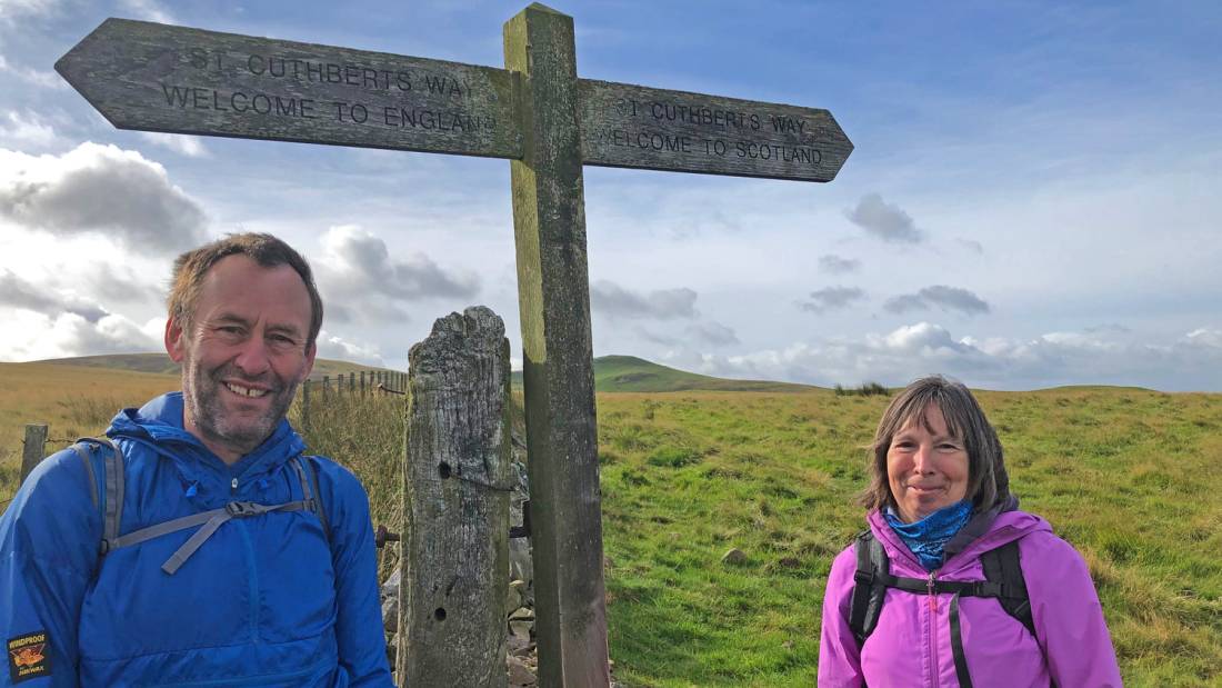 Our hikers enjoying the St Cuthbert's Way |  <i>Alan Hunt</i>