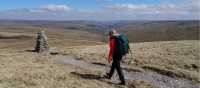 Reaching the Great Shunner Summit, Yorkshire Dales