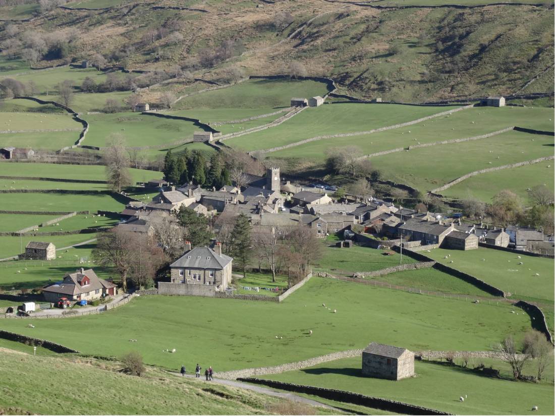 Views towards the village of Muker