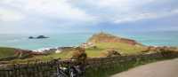 Taking a break at Cape Cornwall
