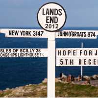 Signpost at Land's End, Cornwall | Adam Burton