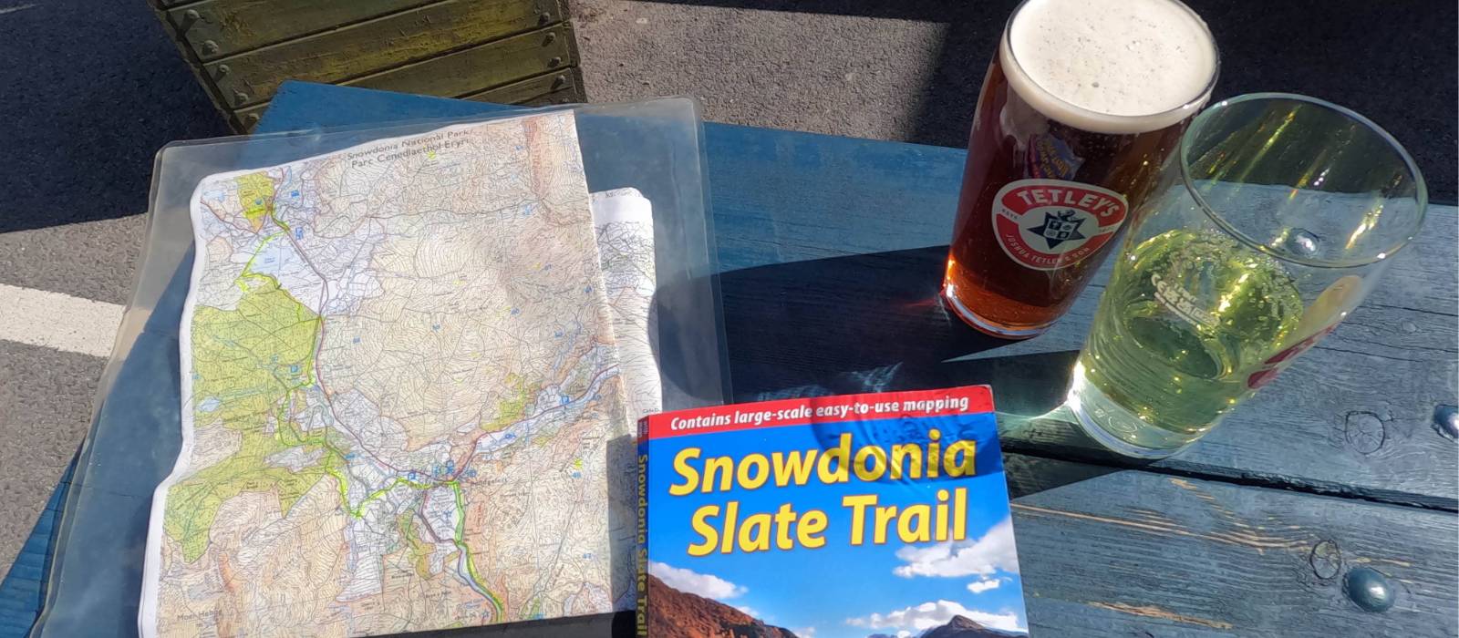 Slate trail book and a pint! | John millen