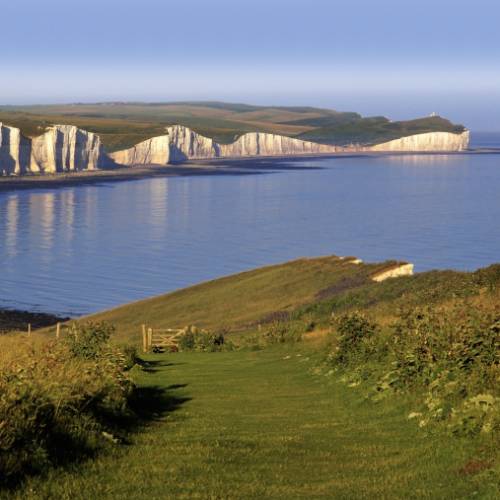 The stunning cliffs of the South Downs Way