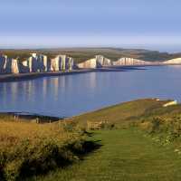 The stunning cliffs of the South Downs Way