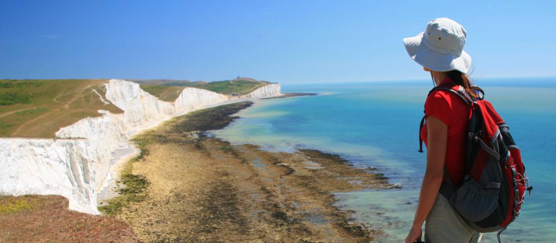 Looking towards the Seven Sisters, South Downs Way