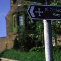 Sign marking the route