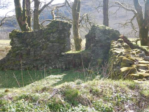 Ruins of the medieval St. Fillan’s Priory in the dell south of Tyndrum (Day 4). | <i>Peter Wells</i>