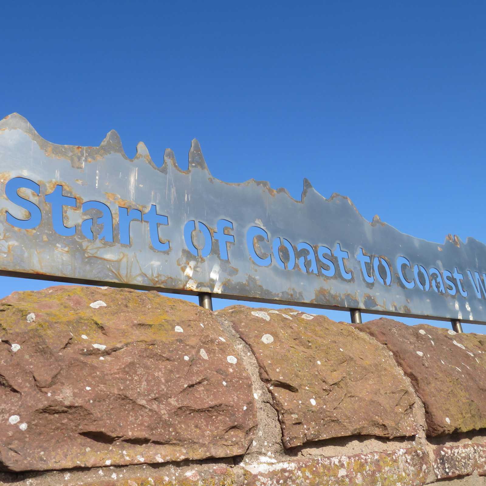 At the start of Wainwright's famous Coast to Coast walk | John Millen