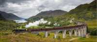 The Jacobite Steam Train Crossing the Glenfinnan Viaduct | Kenny Lam