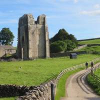 Walkers leaving Shap Abbey | John Millen