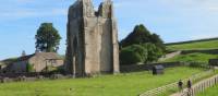 Walkers leaving Shap Abbey | John Millen