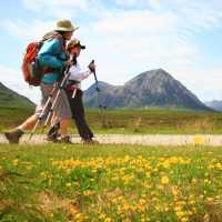 Walking beside Buachaille Etive Mor, Scotland