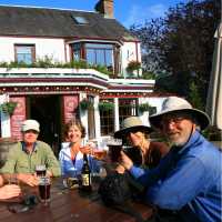 A well earned drink at 'Fiddlers' Pub Drumnadrochit