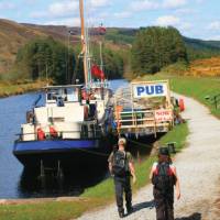 'Pub' on the Caledonian Canal, Scotland