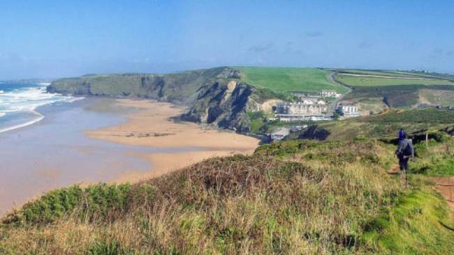 Stunning views over the Atlantic Ocean at Watergate Bay in Cornwall | Graham-H