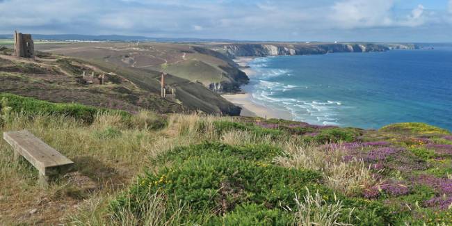 The former tin mine of Wheal Coates, now protected British heritage