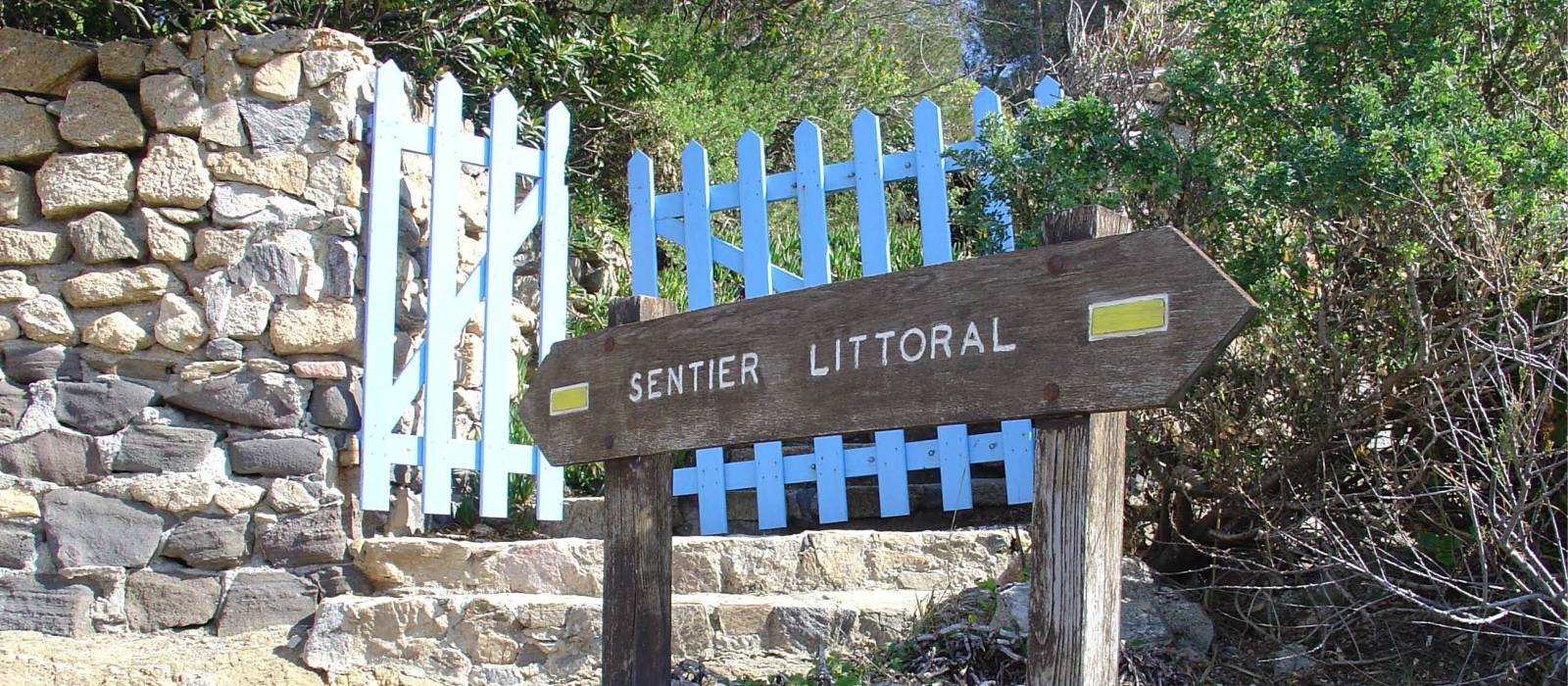 Coastal path on the French Riviera