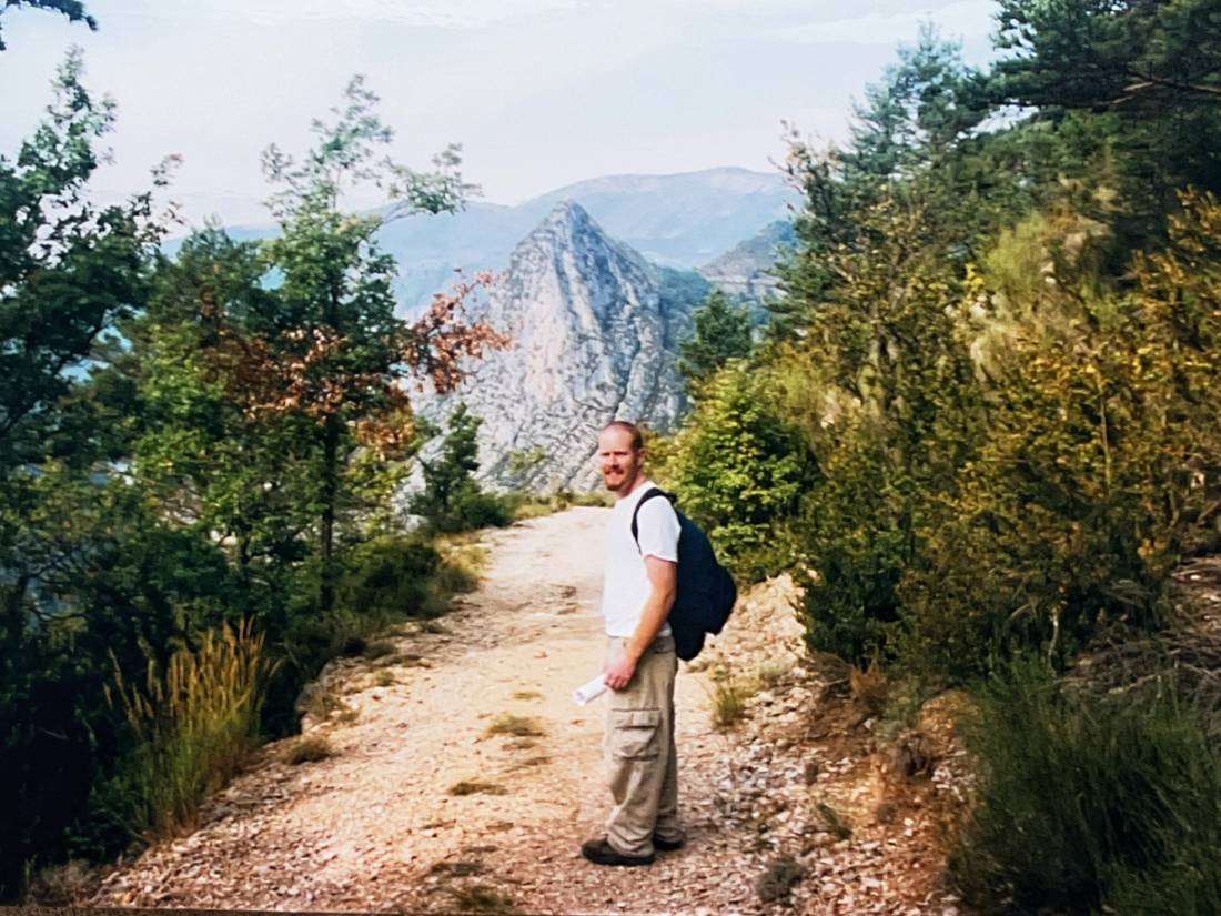 Janice's husband on the Jordan Trail in Haute Provence |  <i>Janice Moskoff</i>