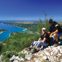 Above Lac de Sainte Croix