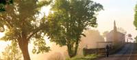 The morning road out of Montmiral