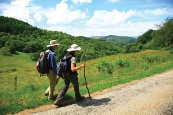 Walking towards Lamastre