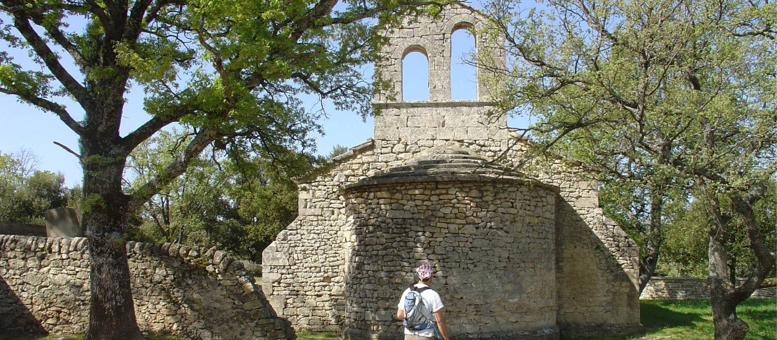 The romanesque Sainte-Marie chapel in Buoux