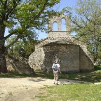 The romanesque Sainte-Marie chapel in Buoux