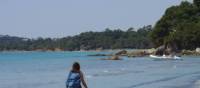 Walking on the Pellegrin Beach on the French Riviera