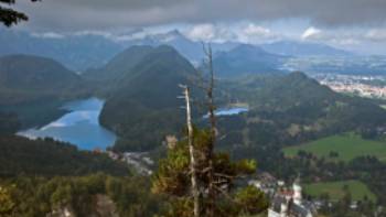 View from the walking path beyond the bridge above Neuschwanstein Castle | Will Copestake